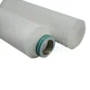 PTFE membrane pleated water filter cartridge with internal stainless steel reinforcing ring