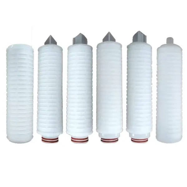 Micro porous membrane pleated filter element