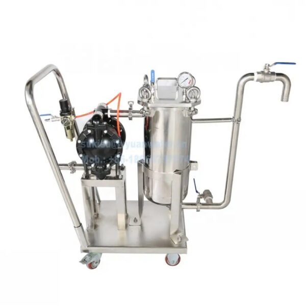 Movable Stainless Steel WaterLiquidOilWineBeerHoney Bag Filter Machine Movable Stainless Steel WaterLiquidOilWineBeerHoney Bag Filter Machine