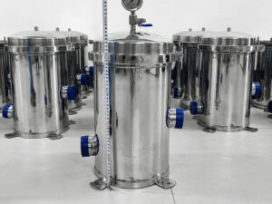 Alloggiamento del filtro a manica in acciaio inox