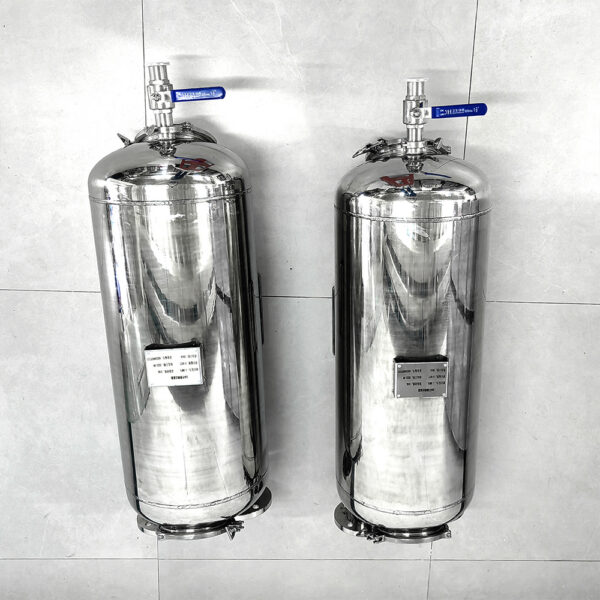 Alloggiamento del filtro a cartuccia in acciaio inox